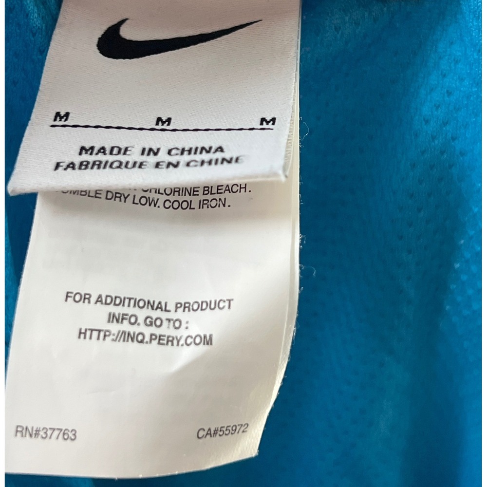 Nike Men Blue Elastic Waist Swim Trunks Shorts Beach Vacation Pool Sporty Medium - Picture 5 of 6